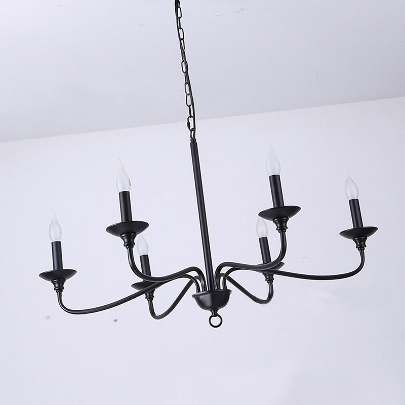 Black Dining Room Chandelier Light