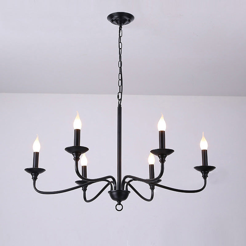 Black Dining Room Chandelier Light