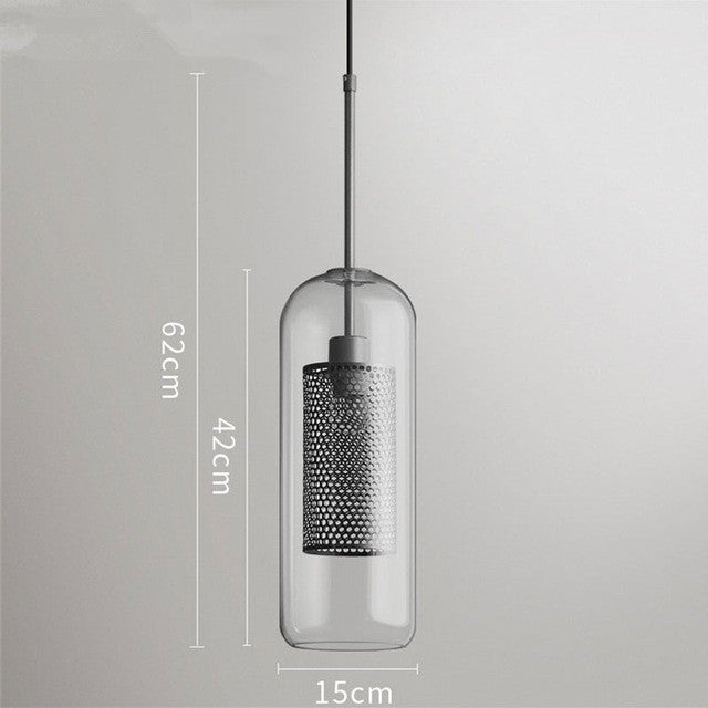 Honeycomb Glass Pendant Light